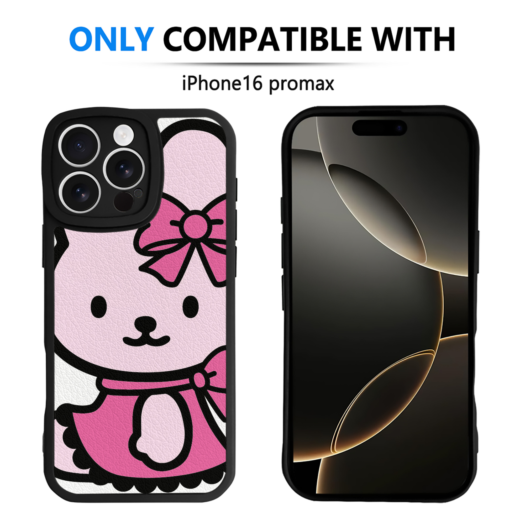 （画像用） Hello Kitty ハローキティ 【iPhone 16シリーズ対応】シリコンスマホケース（レザー調） 材質：シリコン